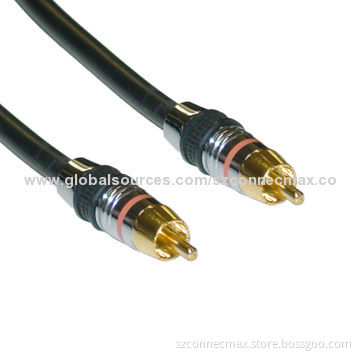 High Resolution Digital Coaxial Cable, RCA Male to Male